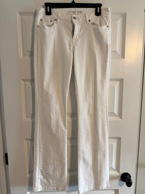 Michael Kors White Wide-Leg Jeans